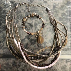 Express Boho Necklace and Bracelet Set